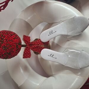 Ellie Women's Clear Slide Sandals